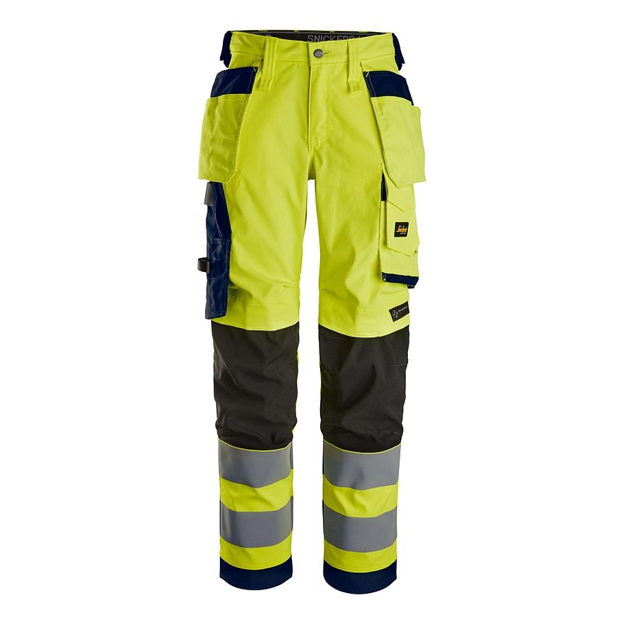 6743 Snickers High Vis Damen Stretchhose Klasse 2