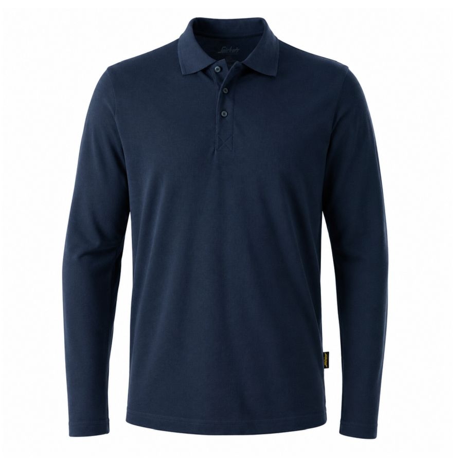 2608 Snickers Shirt langarm mit Polokragen