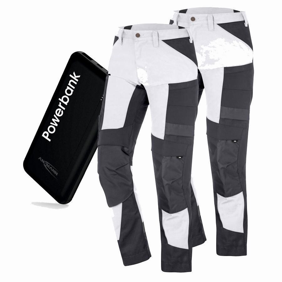 122110 FHB Arbeitshose Leo 2er Pack + Powerbank
