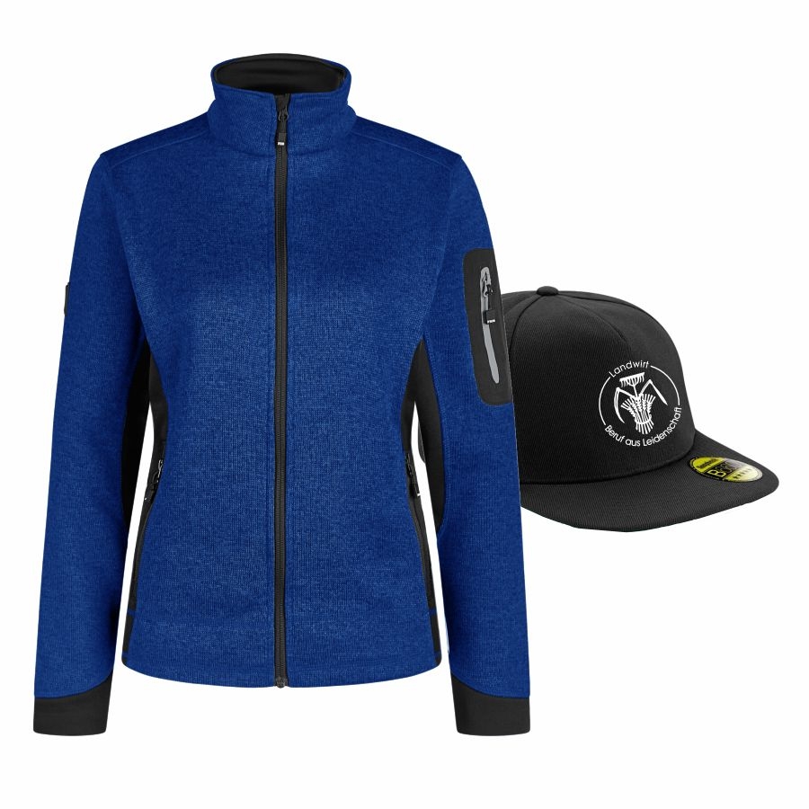 795/96 FHB Strickjacke Marieke + Kappe Landwirt