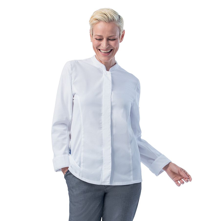 08/1384 Leiber Damen Langarm Kochhemd Stretch 08/1384 Leiber Damen Langarm Kochhemd Stretch