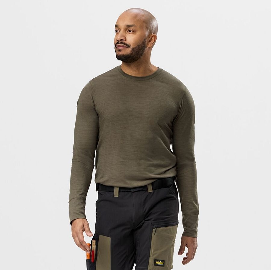 2451 Snickers Langarmshirt aus Merinowolle 2451 Snickers Langarmshirt aus Merinowolle