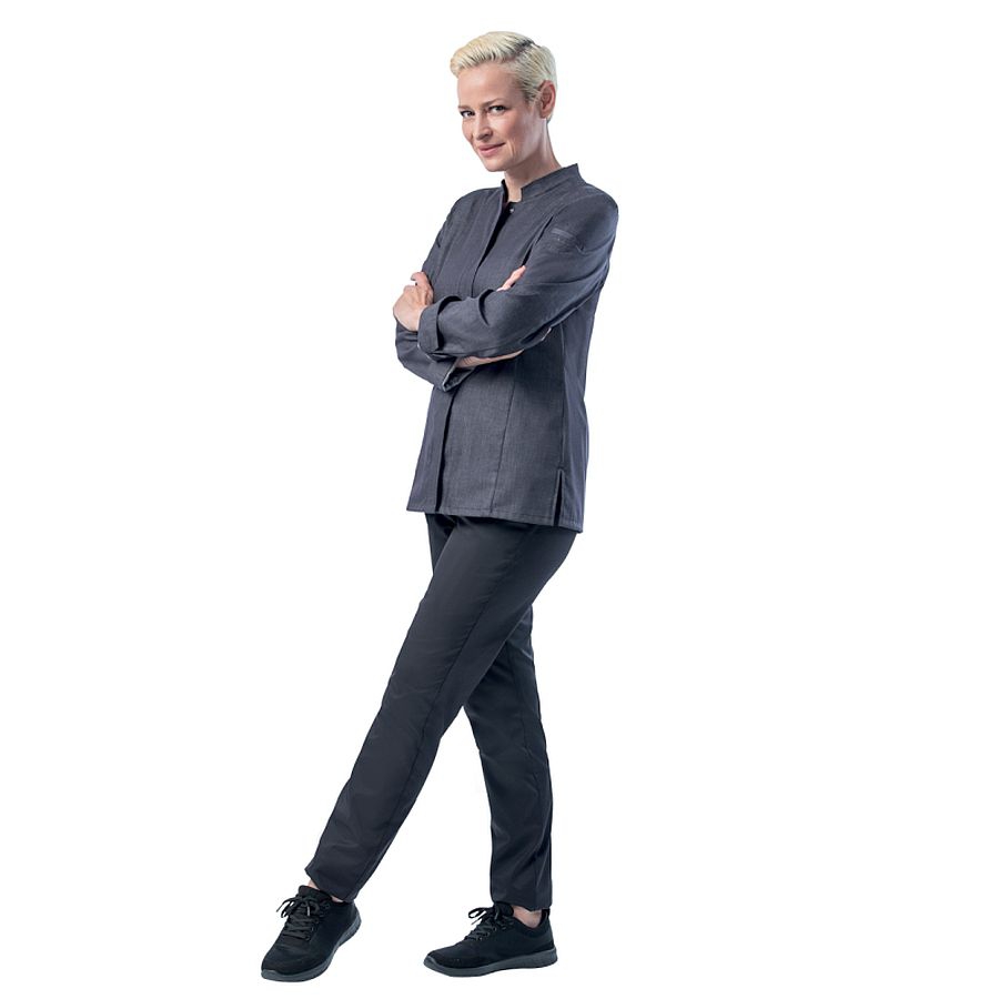 08/1388 Leiber Damen Langarm Kochhemd Stretch 08/1388 Leiber Damen Langarm Kochhemd Stretch