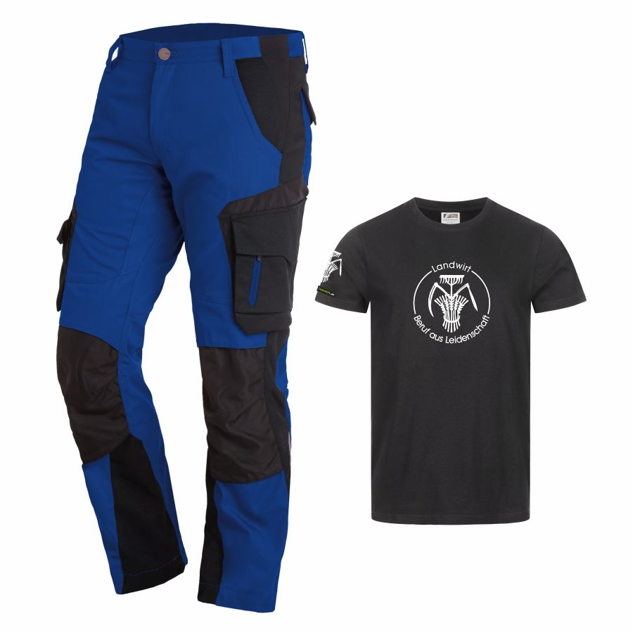 125100 FHB Arbeitshose Florian + T-Shirt Landwirt