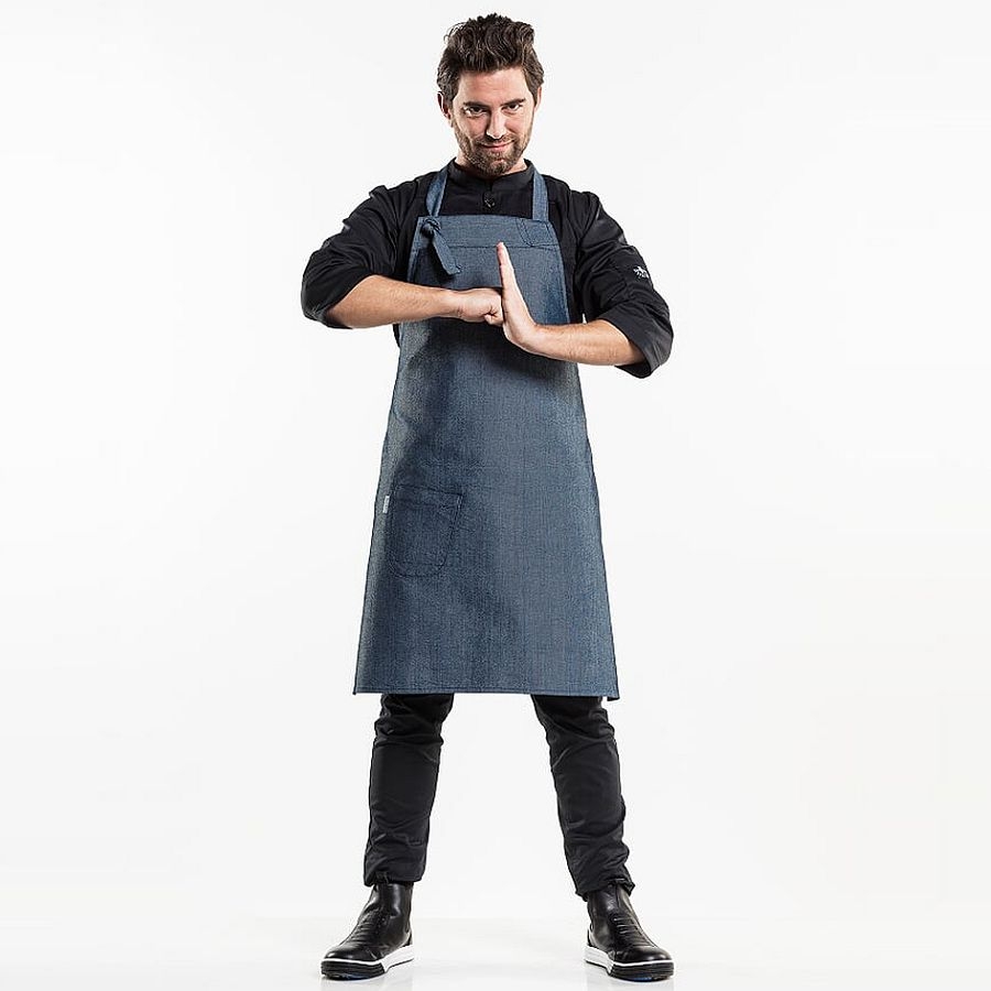 575 Chaud Devant® Latzschürze Bujutsu Petrol 575 Chaud Devant® Latzschürze Bujutsu Petrol