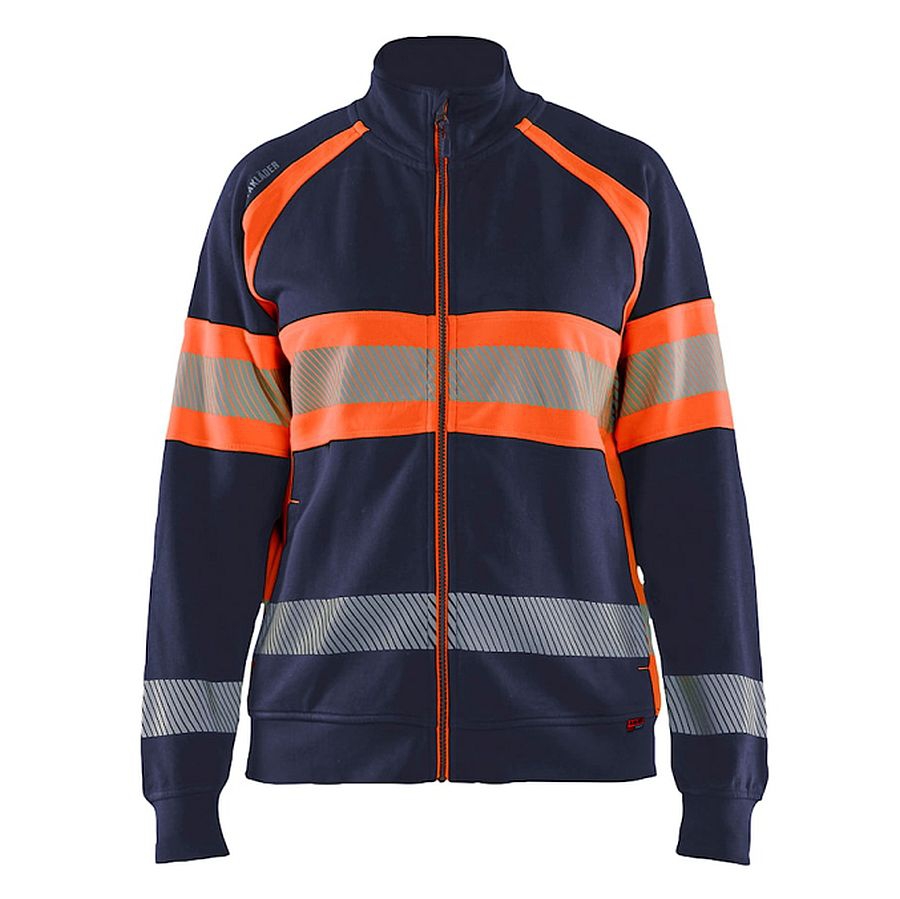 3505 Blakläder® Damen High Vis Sweatjacke