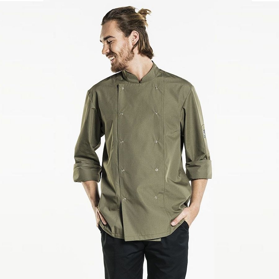 917 Chaud Devant® Kochjacke Hilton Poco Dark Olive 917 Chaud Devant® Kochjacke Hilton Poco Dark Olive