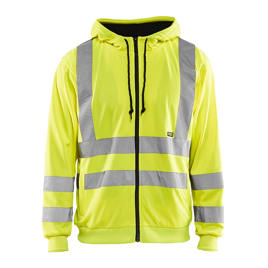 3346 Blakläder® Sweatjacke mit Kapuze Warnschutz