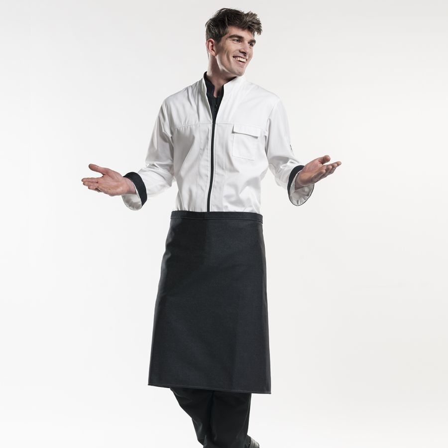418 Chaud Devant® Bistroschürze Black Denim L70 418 Chaud Devant® Bistroschürze Black Denim L70