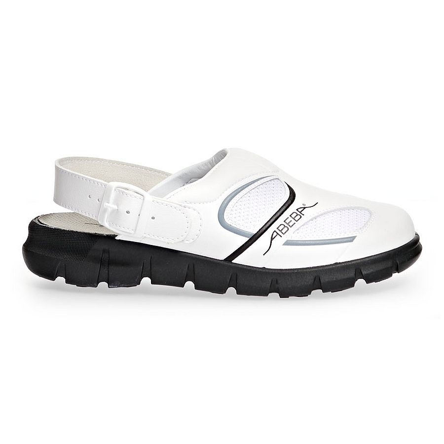 Abeba Active 87021 Clog weiß mit Schnalle - 39 Abeba Active 87021 Clog weiß mit Schnalle - 39