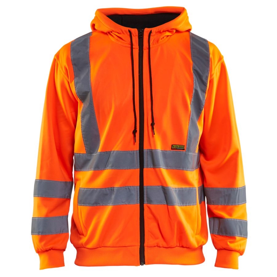 3346 Blakläder® Sweatjacke mit Kapuze Warnschutz