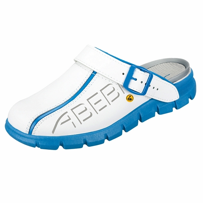 Abeba® Dynamic Clog ESD 37312 OB weiss/blau Abeba® Dynamic Clog ESD 37312 OB weiss/blau