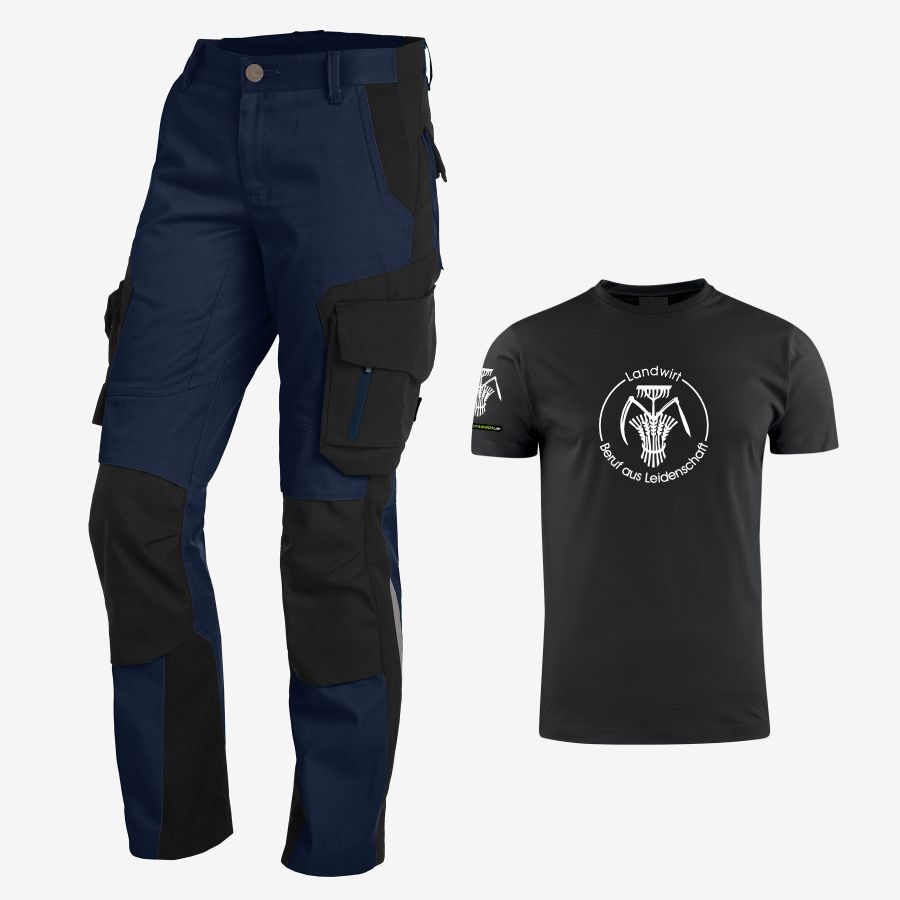 125600 FHB Damen Arbeitshose Alma+T-Shirt Landwirt