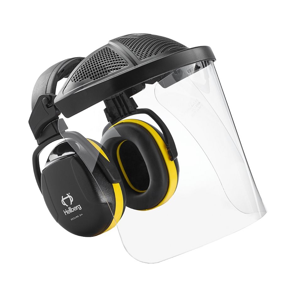 44102 Hellberg Gehörschutz Secure 2 mit PC Visier 44102 Hellberg Gehörschutz Secure 2 mit PC Visier