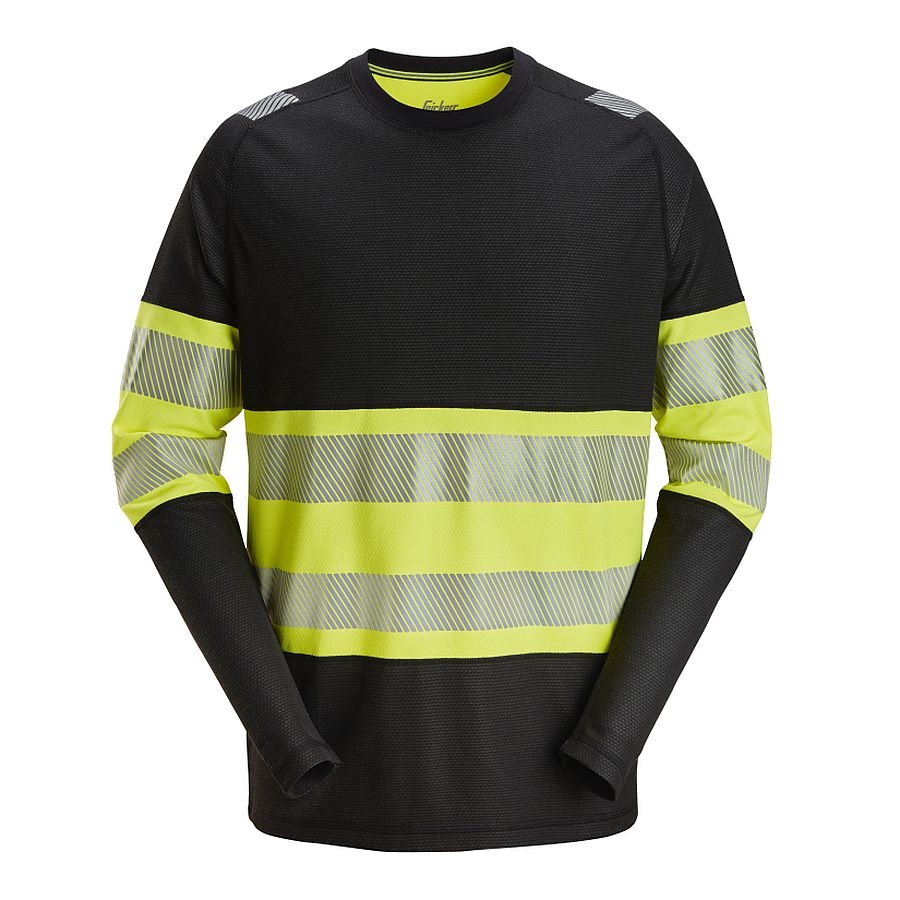 2430 Snickers Hi-Vis Langarm-Shirt Klasse 1 2430 Snickers Hi-Vis Langarm-Shirt Klasse 1