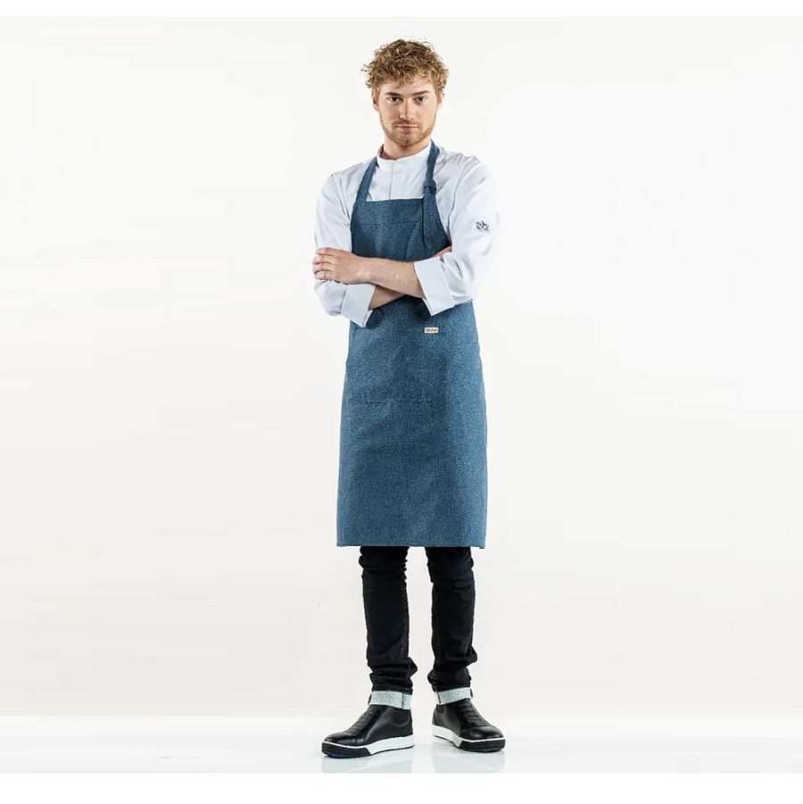 502 Chaud Devant® Schürze Multipocket Blau Meliert 502 Chaud Devant® Schürze Multipocket Blau Meliert