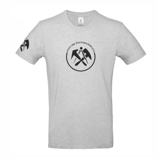 B&C T-Shirt 100% Baumwolle mit Dachdecker Logo