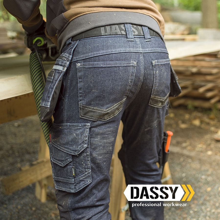 DASSY® Knoxville Jeans Bundhose in Stretch mit Kniepolstertaschen 